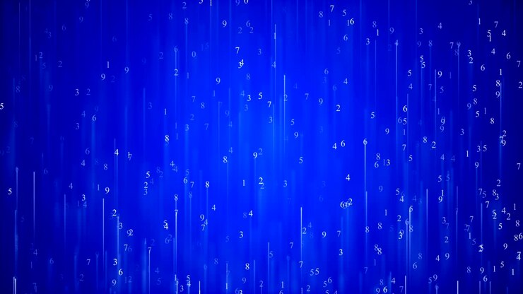 Abstract animated loop with moving numbers - stock video