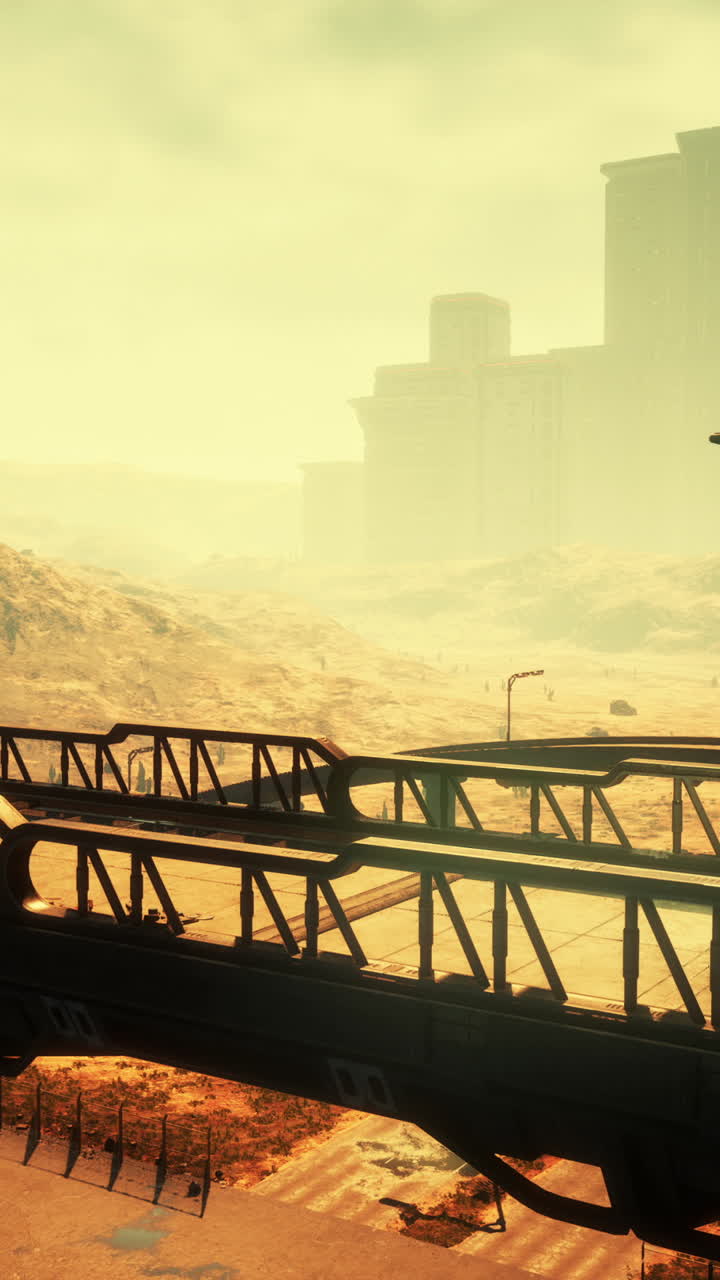 Futuristic Desert Bridge