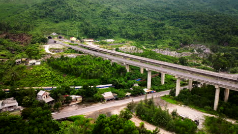 danang to hue rail journey, transportation infrastructure vietnam, aerial