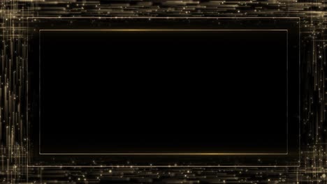 luxurious animation golden frame floating particles intros awards celebrations glamorous events gold