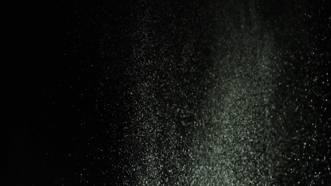 pulverización de partículas abstractas