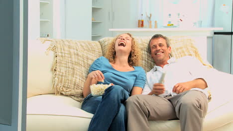 lovely couple laughing