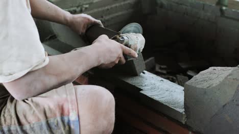 stonecraft worker in bali