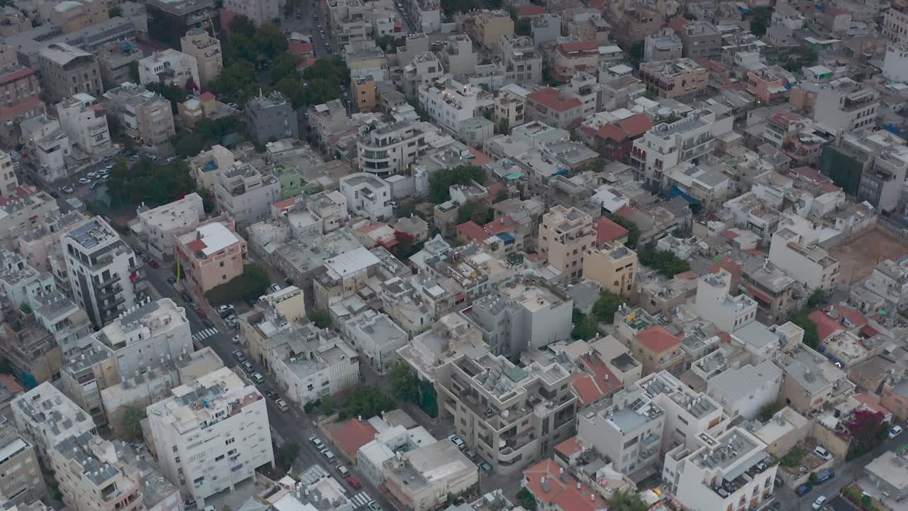 Veduta aerea dello skyline di Tel Aviv