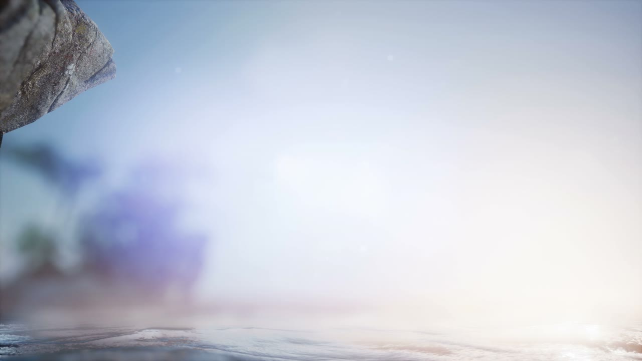 아름다운 신비로운 동굴 안의 4k  ⁇ 빛