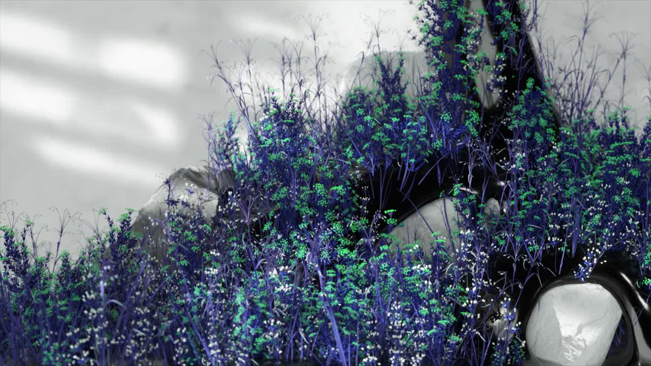 arreglo floral abstracto