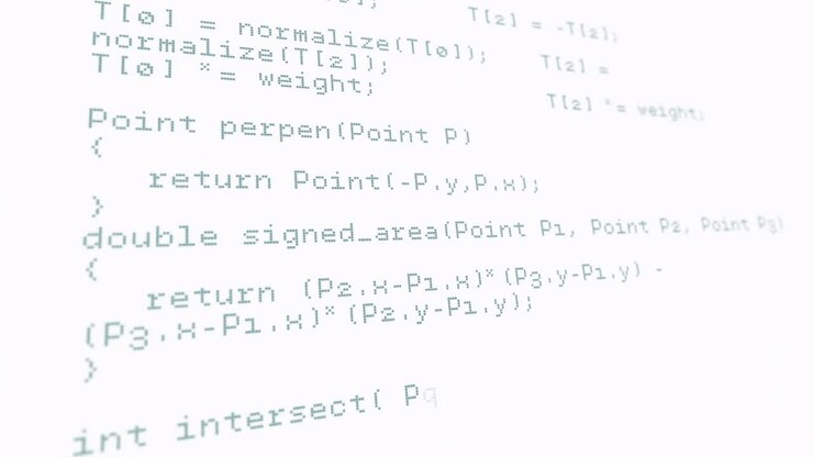 Animation of data processing over white background