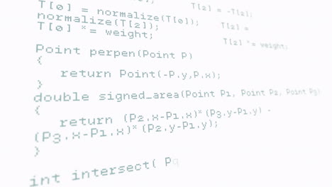 Animation of data processing over white background