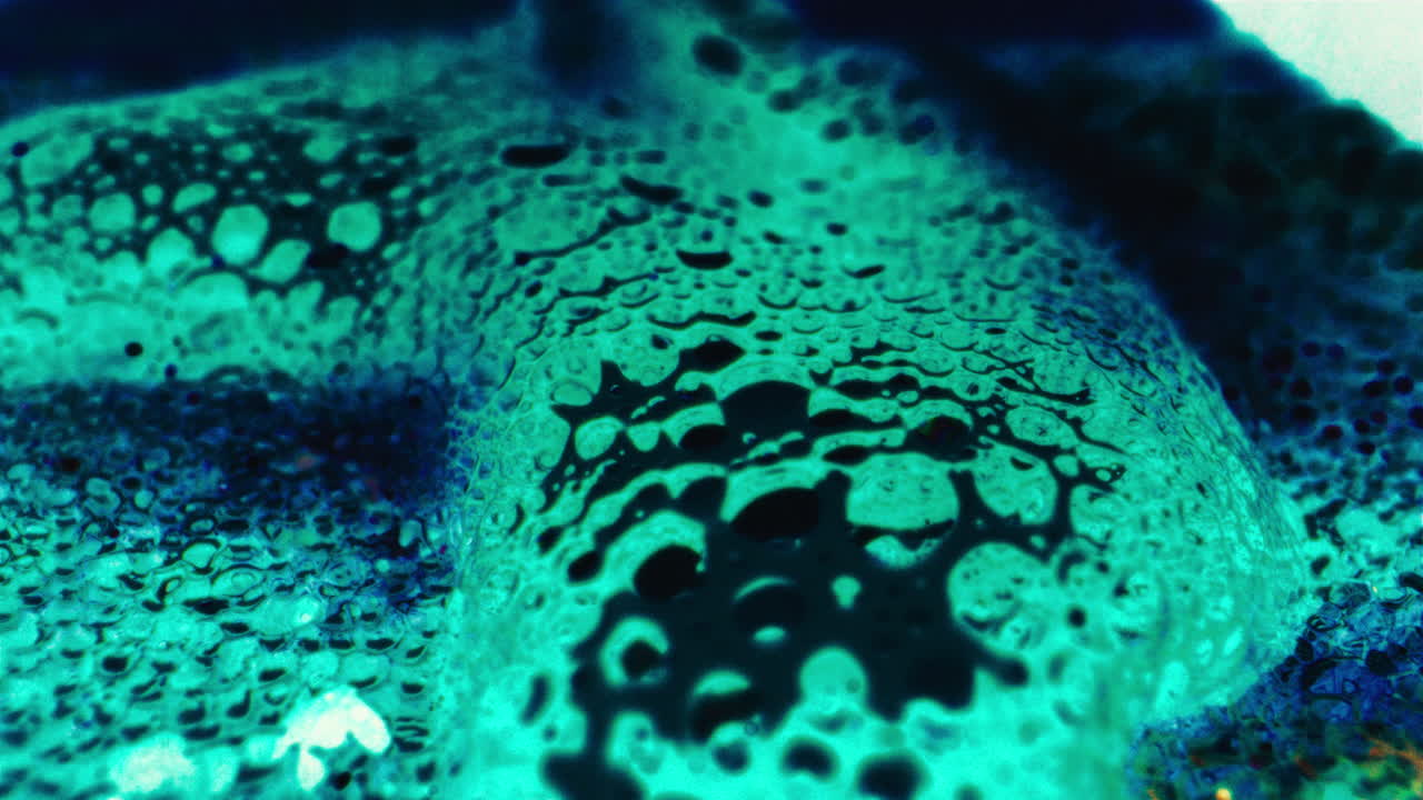Abstract Turquoise Liquid Texture