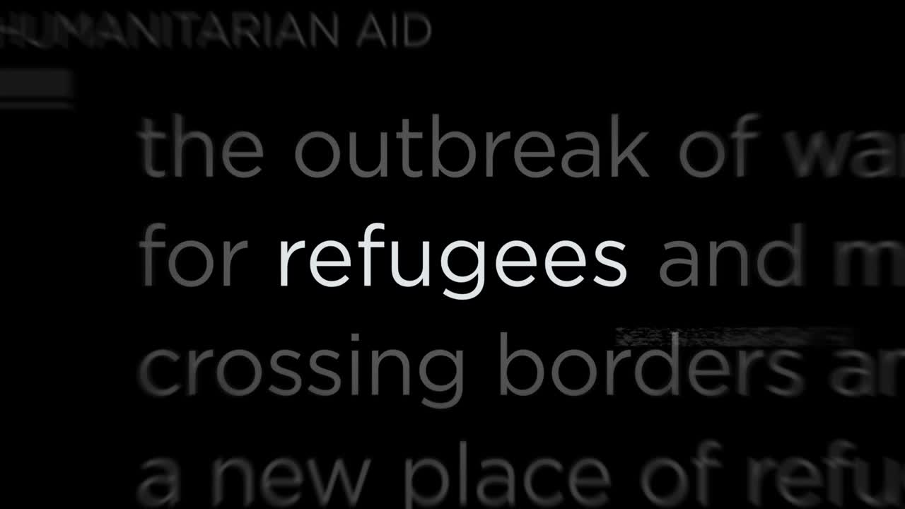 헤드라인 제목 미디어와 난민 이민 위기 원활한 루프