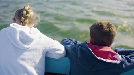 children on a boat