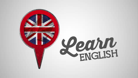 pin pointer with learn english animation