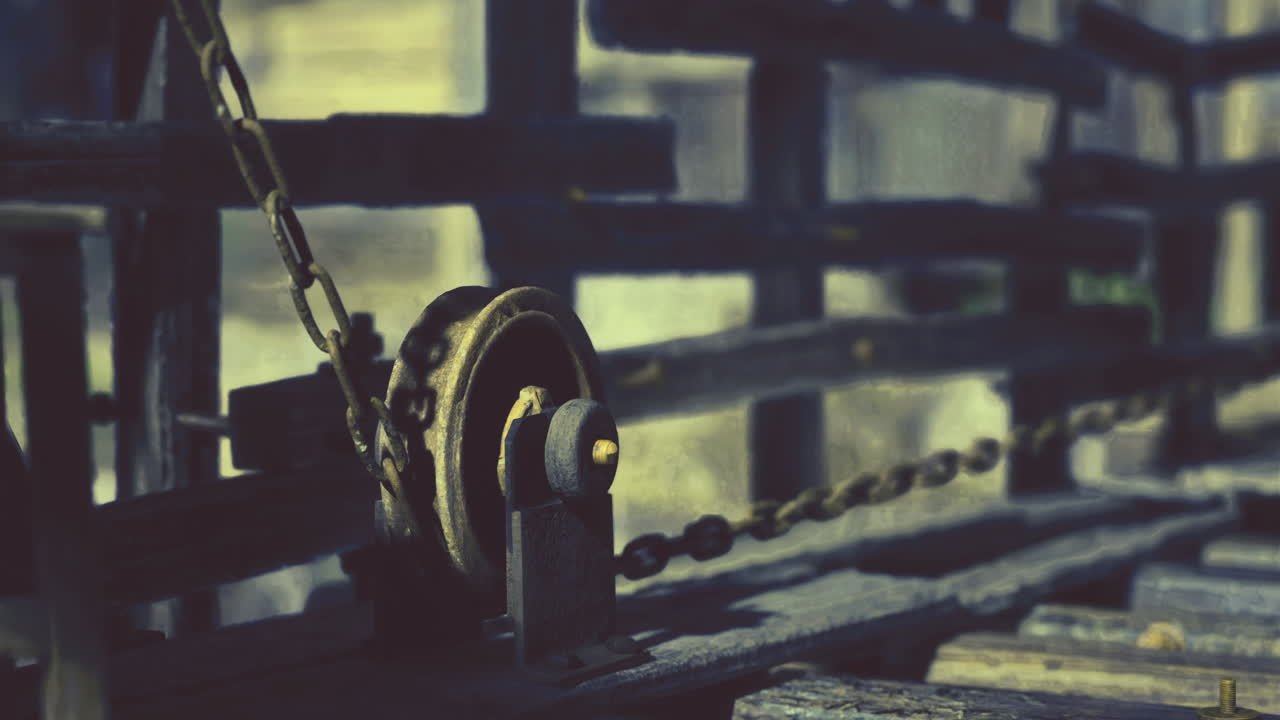 목조 구조물 근처의 시골 환경에서 산업 리 시스템