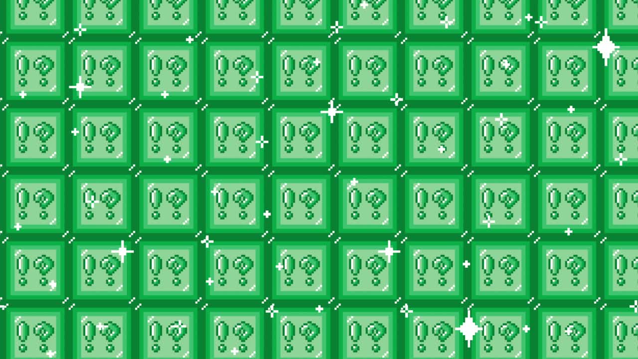 Pixel art tile interrobang mark Looping animated background. 1080p (5).mp4