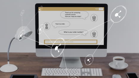 Animation-of-network-of-connections-with-icons-over-ai-data-on-computer-screen