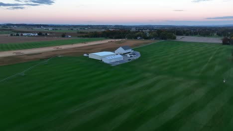 turf and sod field aerial view