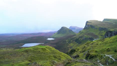 the fairy pools on scotland's isle of skye are seen on an overcast day
