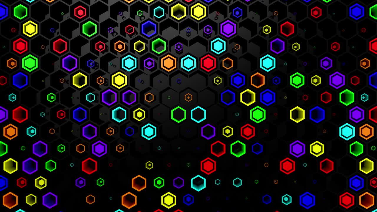 el fondo de los hexágonos