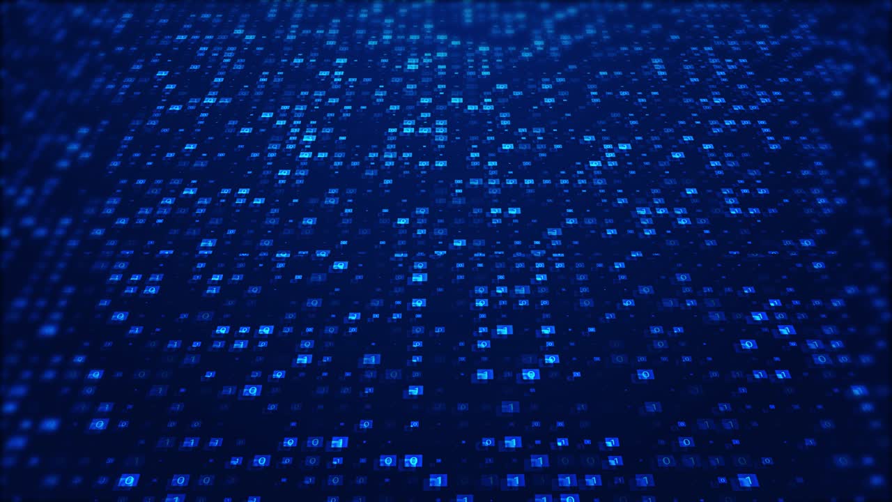 Futuristic digital motion abstract matrix cyber environment big data analytic digital data transfer