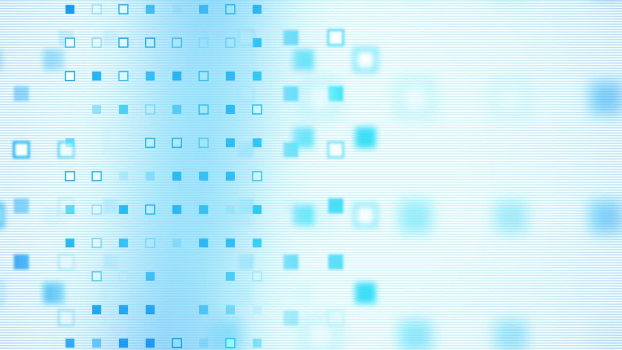 cuadrados azules abstractos flujo vertical animación de fondo