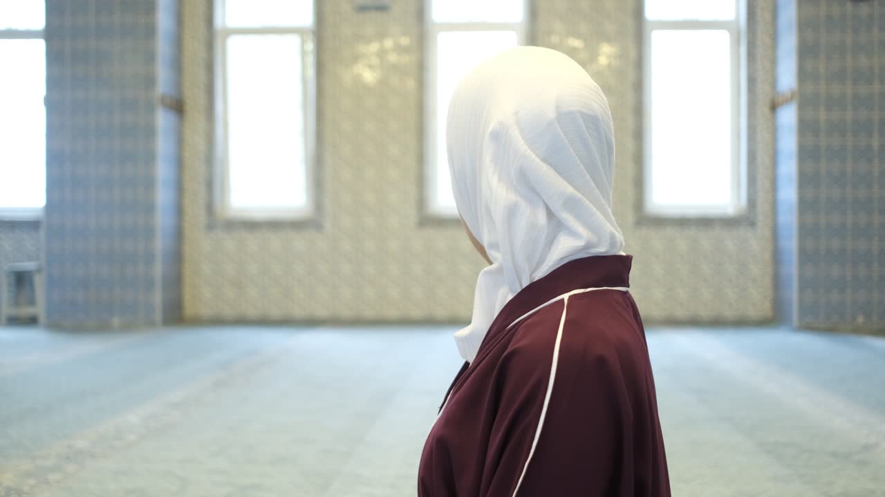 무슬림 소녀 인사