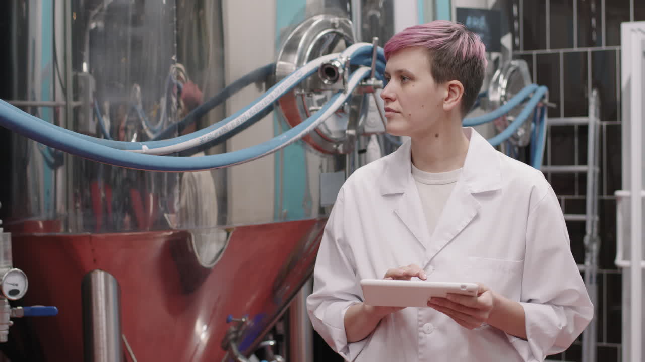 Brewery Supervisor Controlling Beer Production