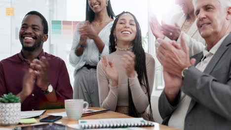 Happy-business-people,-applause-in-meeting