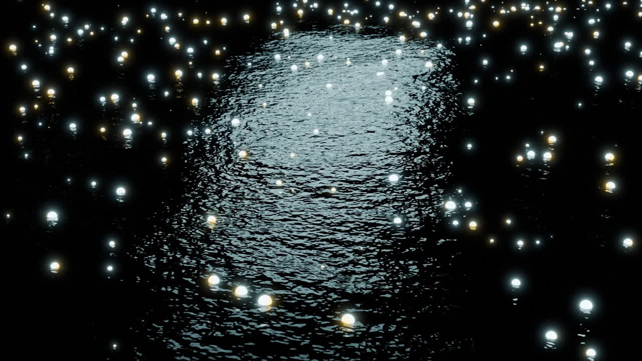 밤에 반이는 물