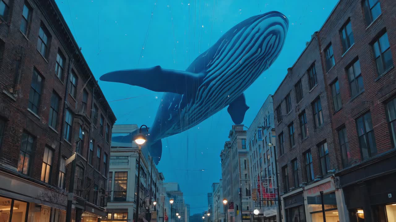 Whale in the city