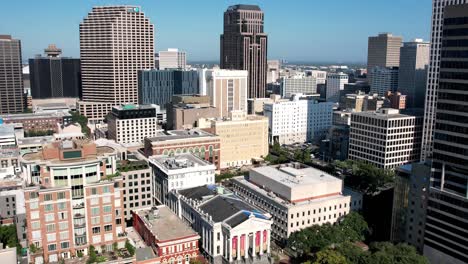 a breathtaking panoramic view of the new orleans skyline seen from above