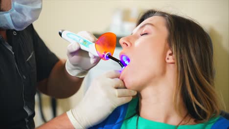 dental procedure: light curing