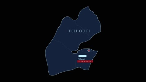 Djibouti-blue-map-with-capital-city-and-geographic-coordinates-on-black-background