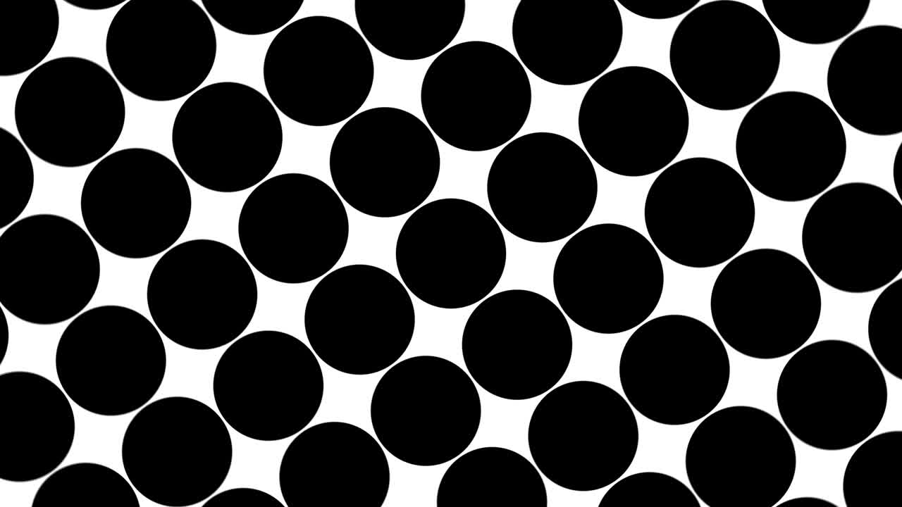 Big black polka dots - simple retro pattern for creative, 3d render, black polka dot on white background