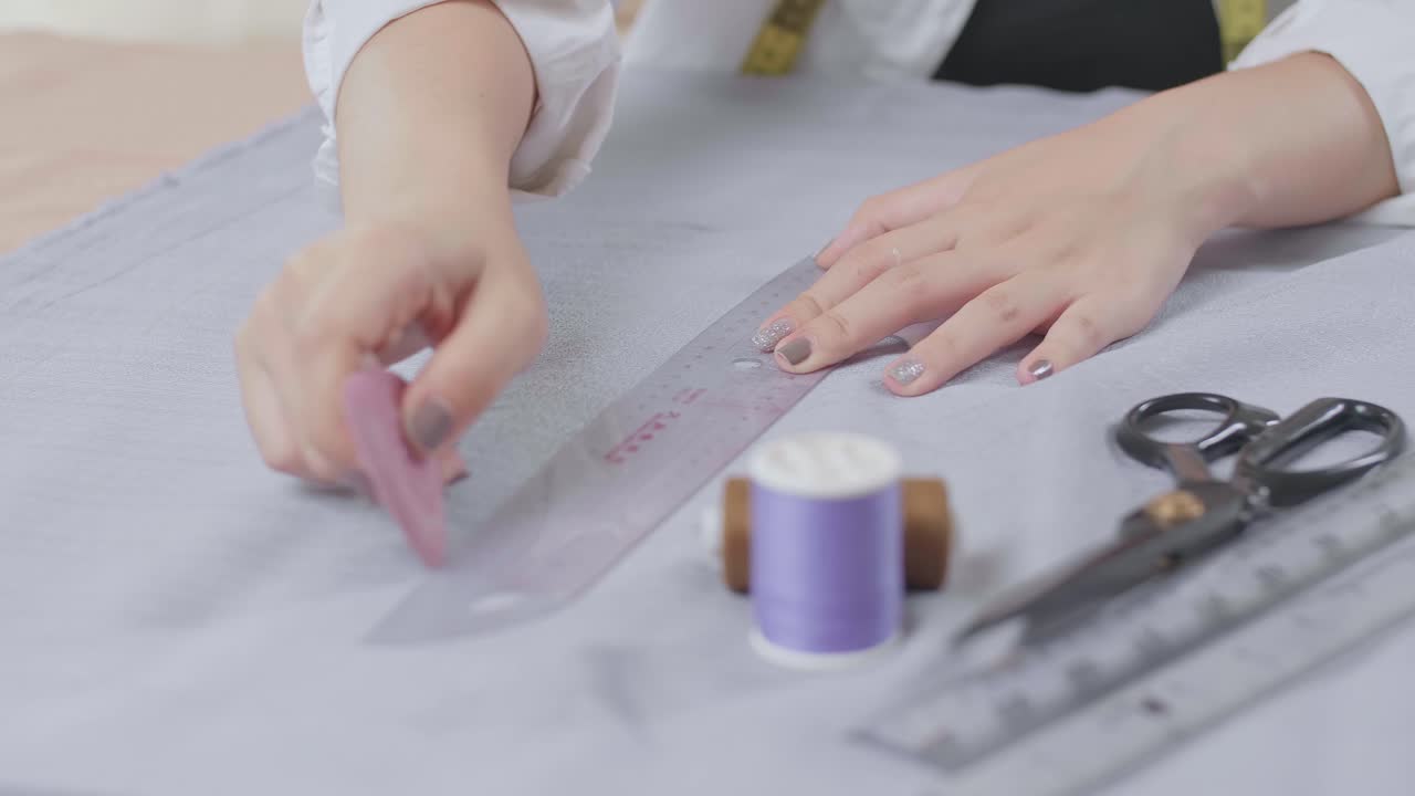 Woman Sewing or Tailoring