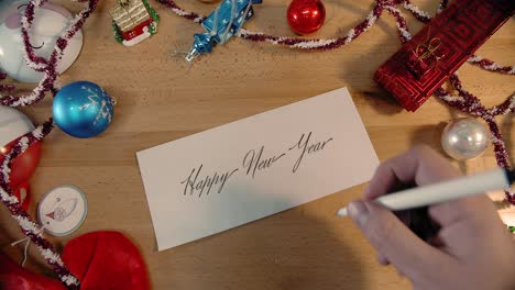 handwritten christmas letter happy new year