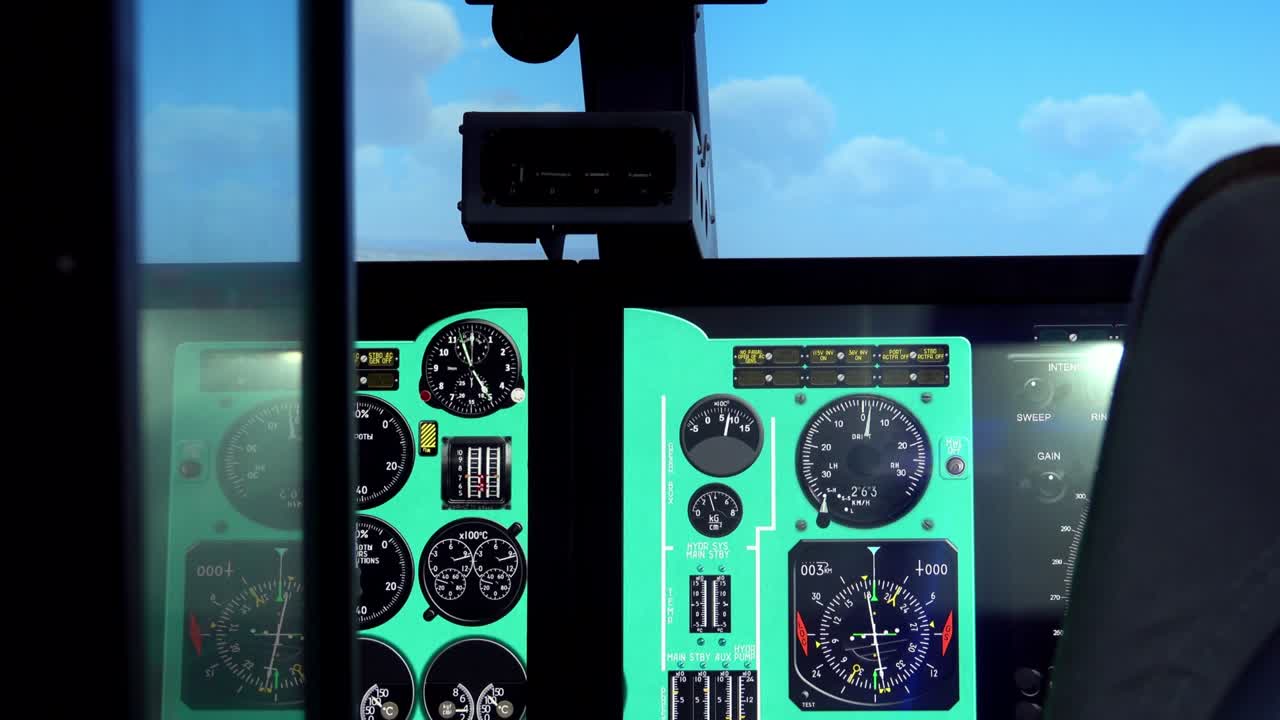 монитор в кабине пилота современного боевого самолета