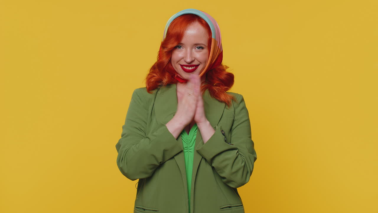 Sneaky cunning girl with tricky face scheming evil plan, thinking over villain idea, jokes, pranks