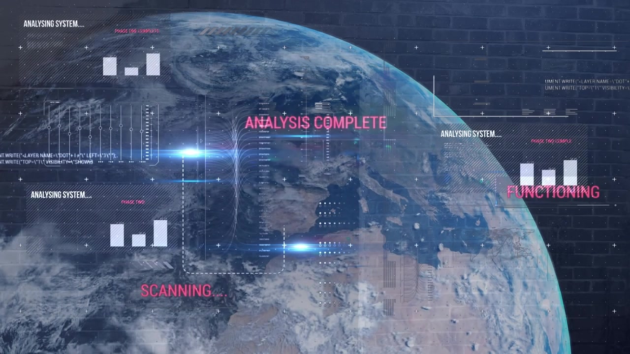 Animation of globe and data processing over businessman using smartphone