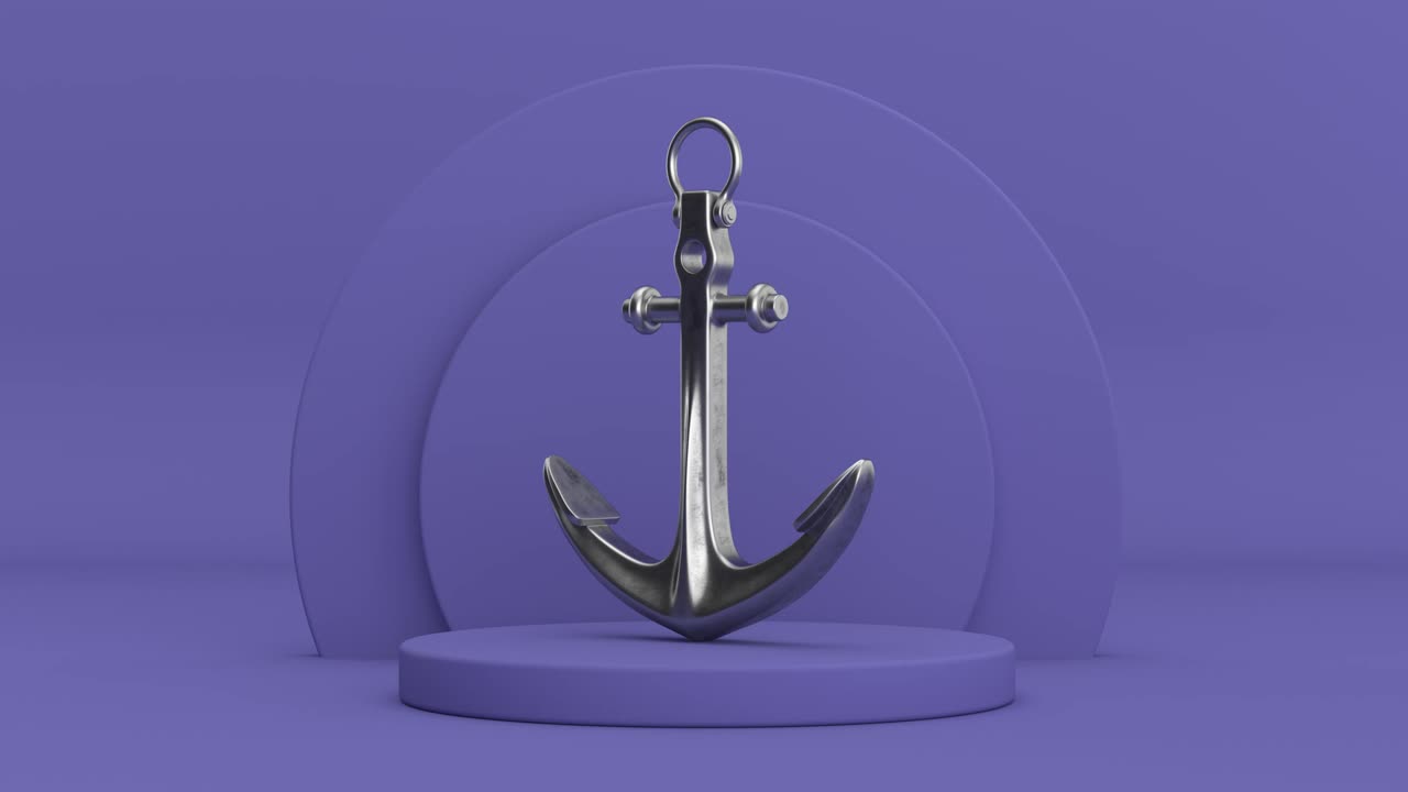 4k 해상도 비디오: 보라색 매우 페리 실린더 제품 위에 회전하는 해양 커 보라색 아주 페리 배경 루프 애니메이션에 무대 기단