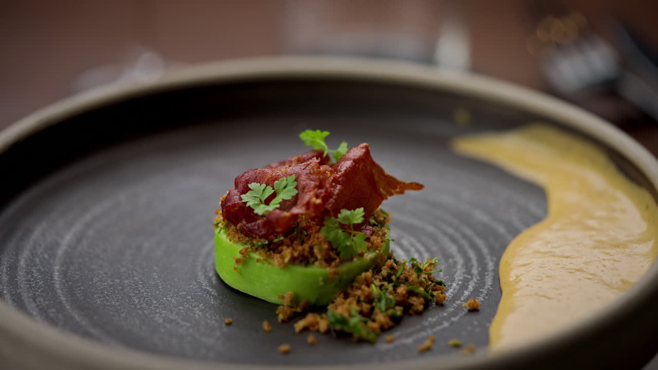 Gourmet food presentation