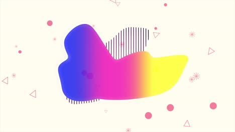 formas geométricas abstractas en movimiento y fondo líquido colorido 38