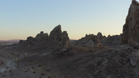 rotating around spires at the trona pinnacles