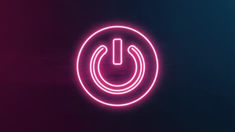 neon power button icon