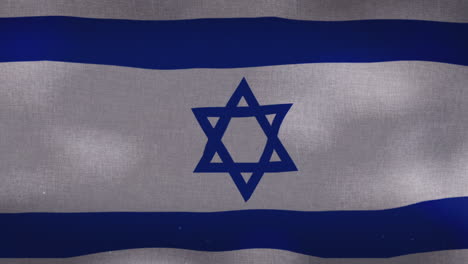 the israel national waving flag