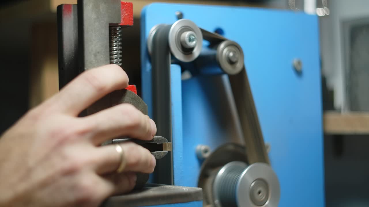 Person operating precision machinery