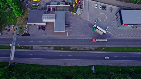 cars driving on urban traffic road