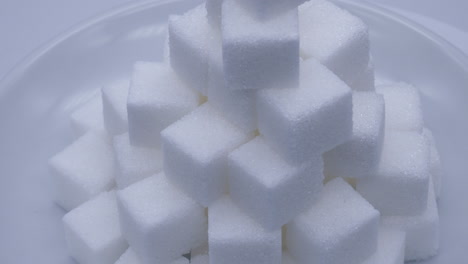 pile of sugar cubes rotating