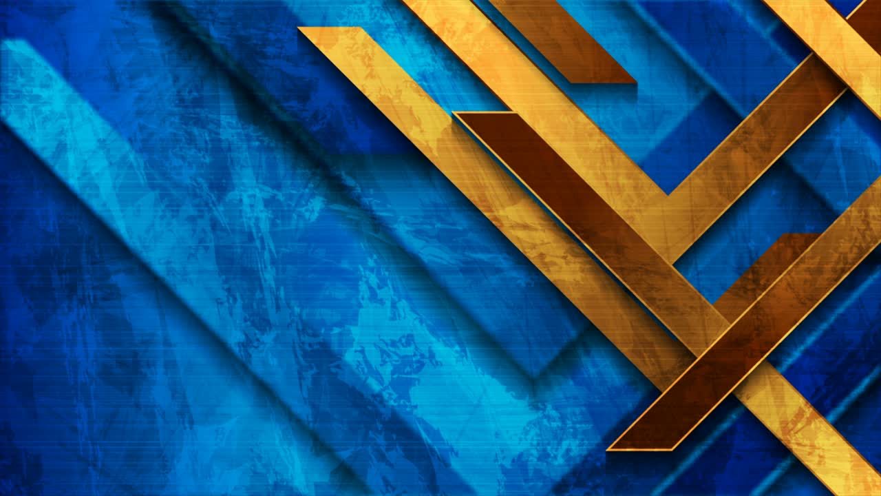 y diseño de movimiento grunge azul con rayas naranjas