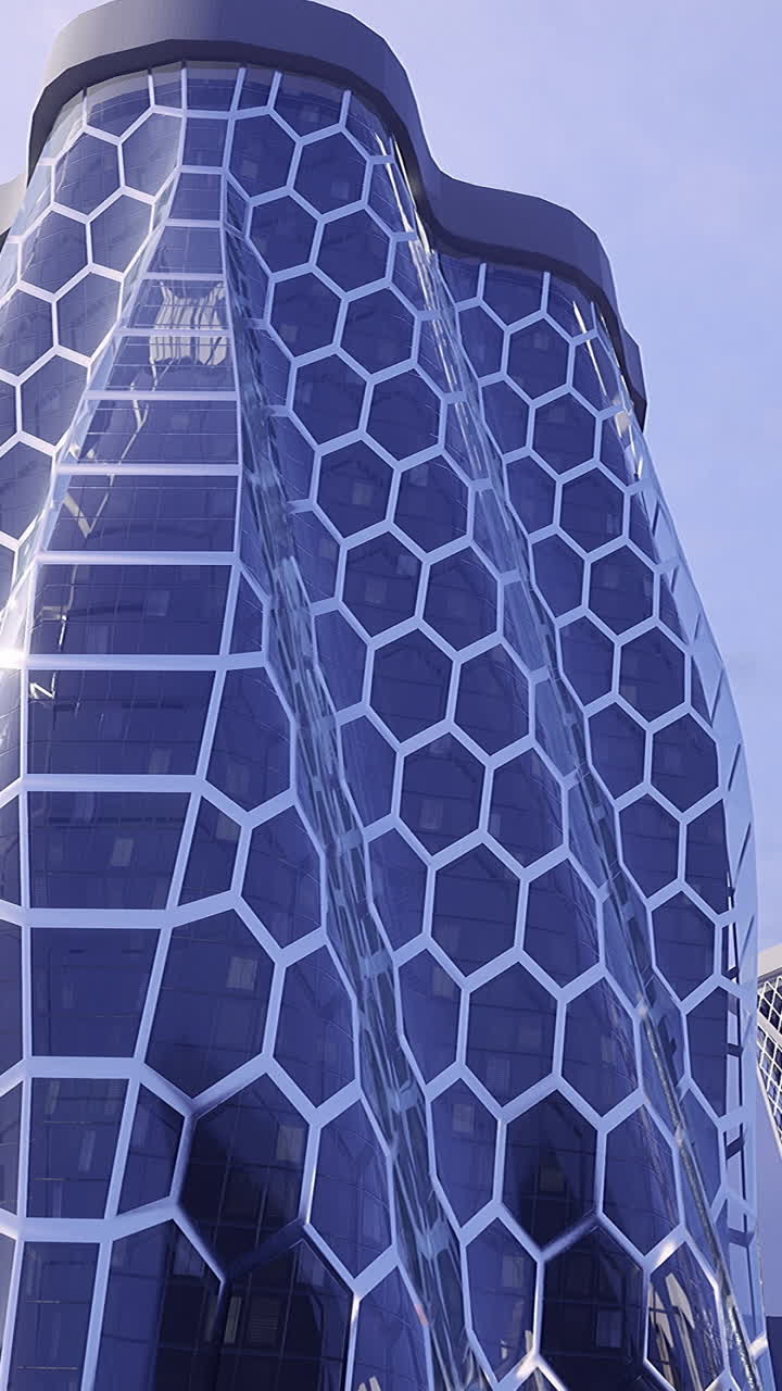 Urban honeycomb design in modern architecture by daylight