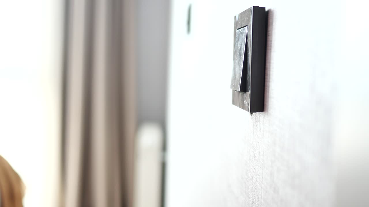 encendiendo o apagando un interruptor de luz